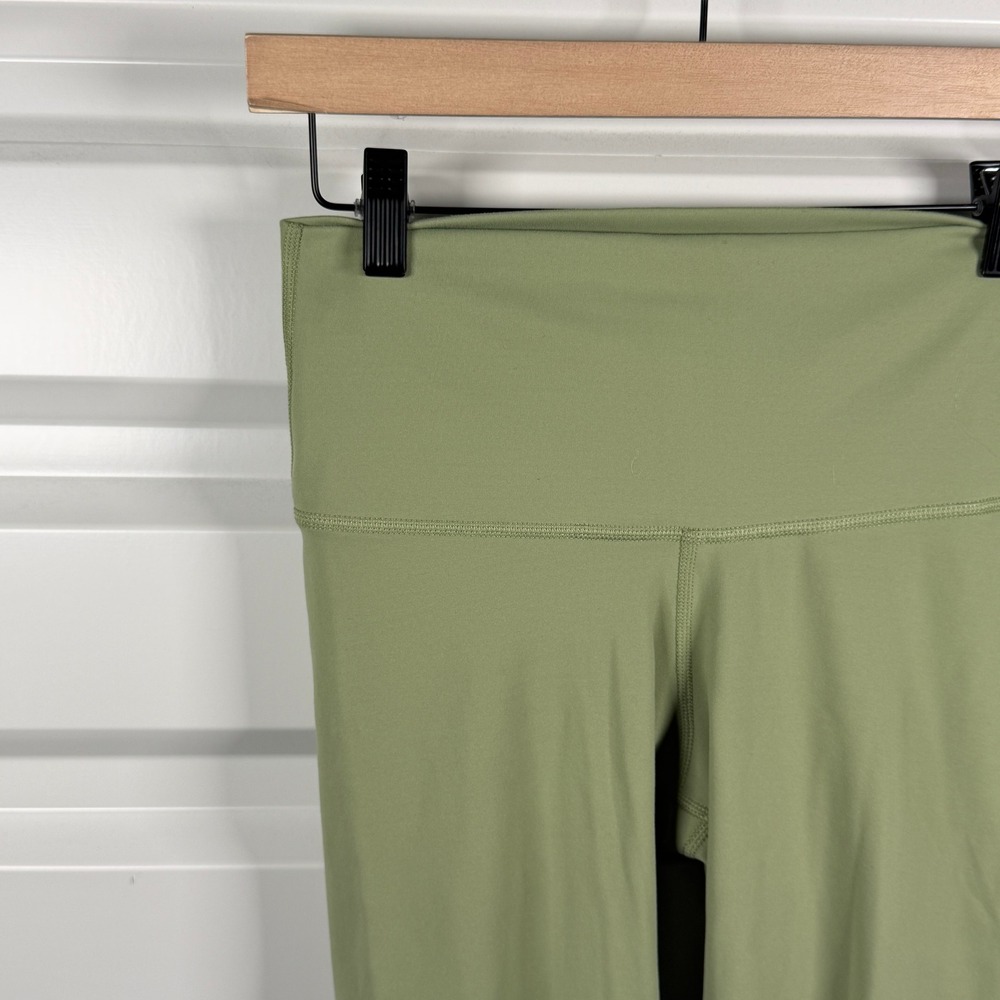 Nike Yoga Dri-FIT High Waisted 7/8 Leggings Sage Green Floral Swoosh Medium - Picture 3 of 9